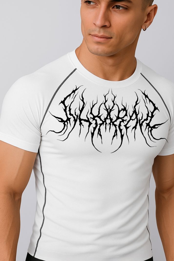 Gym Hound Men White T-Shirt - Image 4