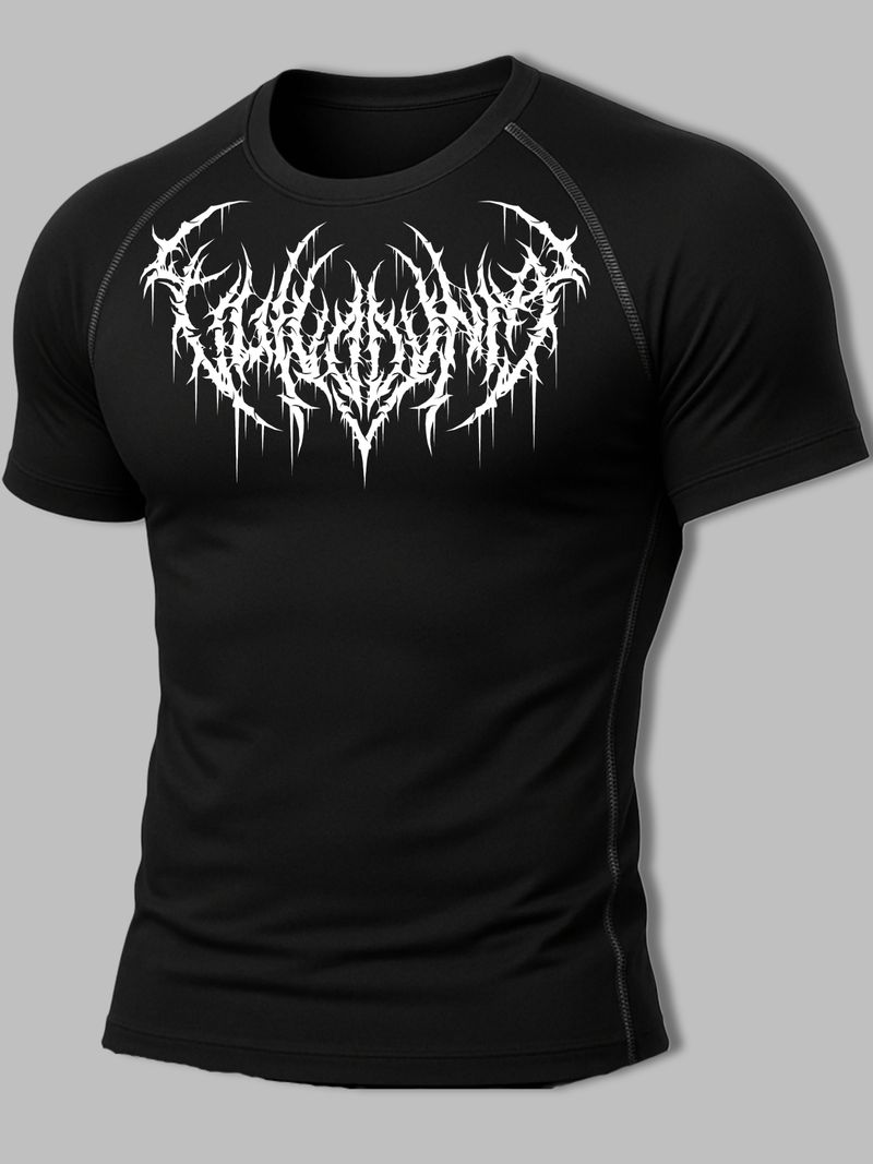 Gym Hound Pack of 2 Men's Graphic Print Polyester T-Shirts (Black, - Image 7