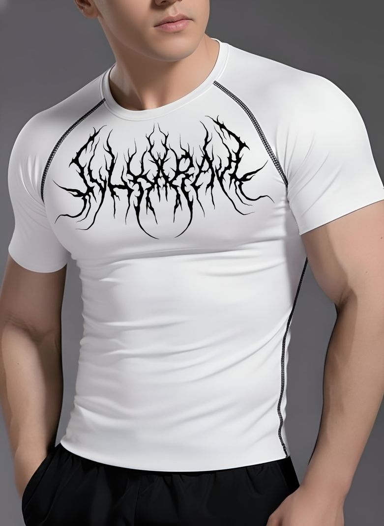 Gym Hound Men White T-Shirt - Image 3