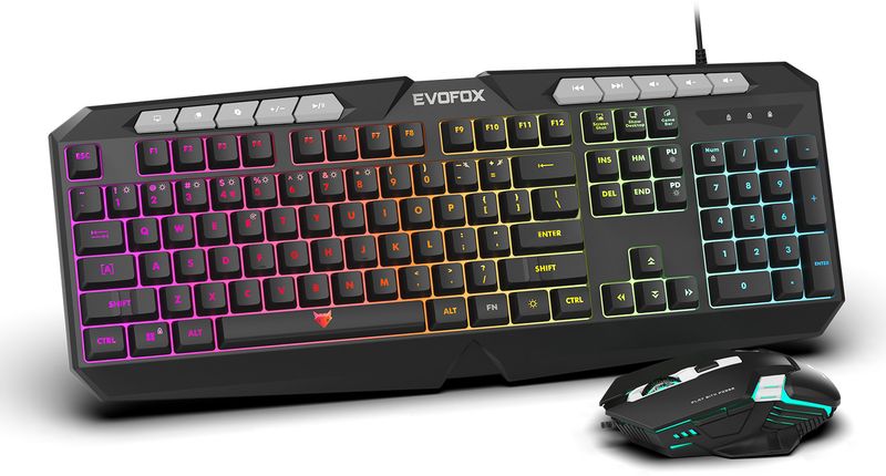 EVOFOX Deathray V2 RGB Gaming Keyboard and Mouse - Image 2