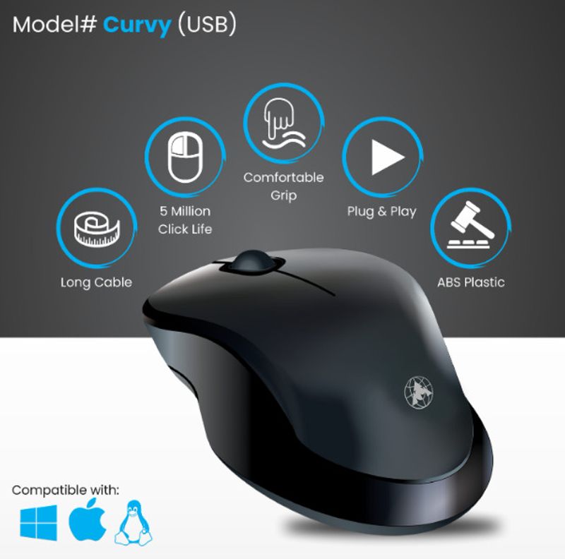 PRODOT USB Keyboard & Mouse with 4-Port USB 3.0 Hub - Image 4