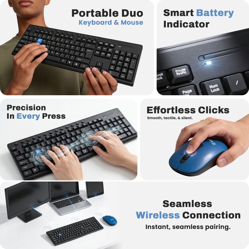 EVM EnKey 3W042 Wireless Laptop Keyboard 4g - Image 3