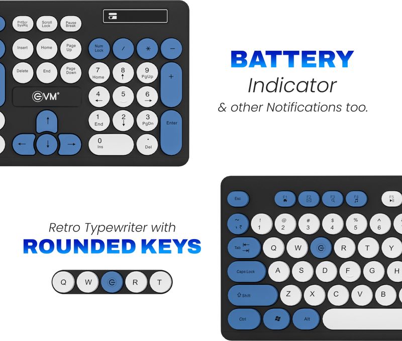 EVM WLKM-045 Wireless Bluetooth Keyboard - Image 5