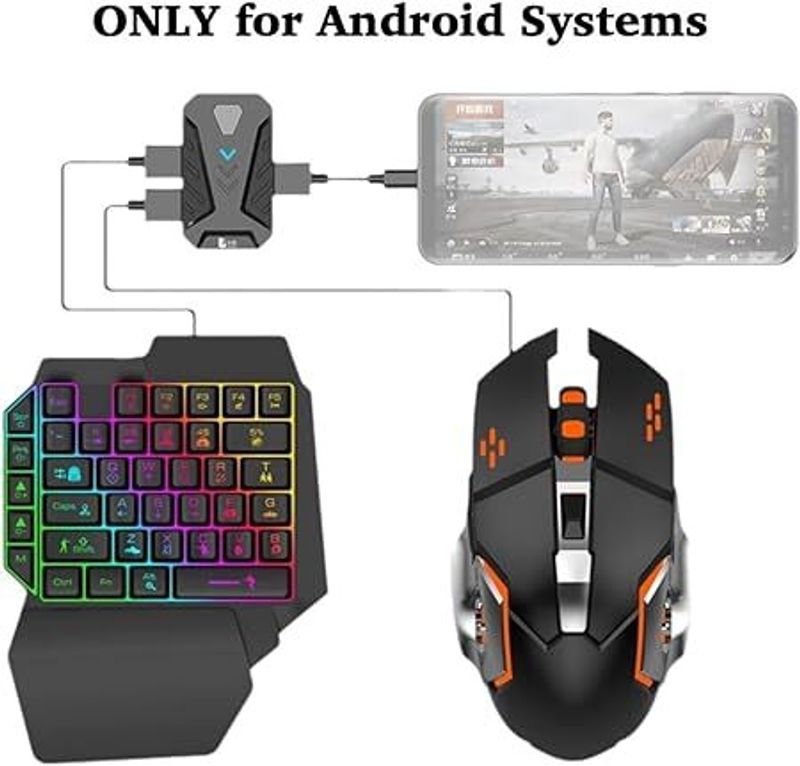 DXP One Handed Gaming Keyboard and Mouse - Image 3