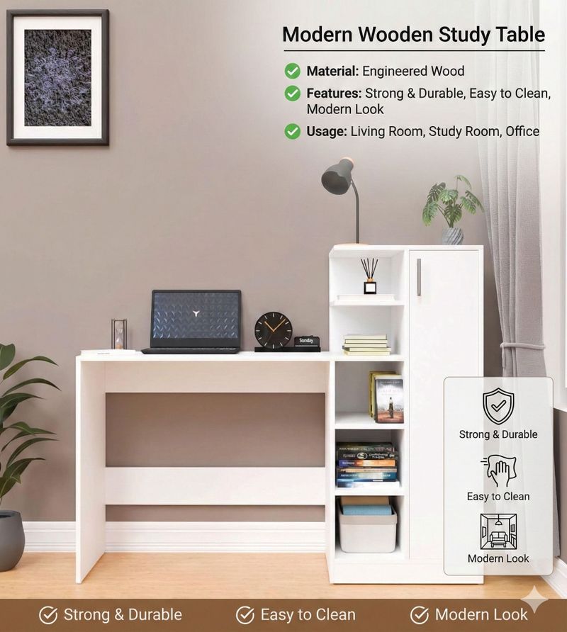 Home Delight Multipurpose Portable Study Desk - Image 3