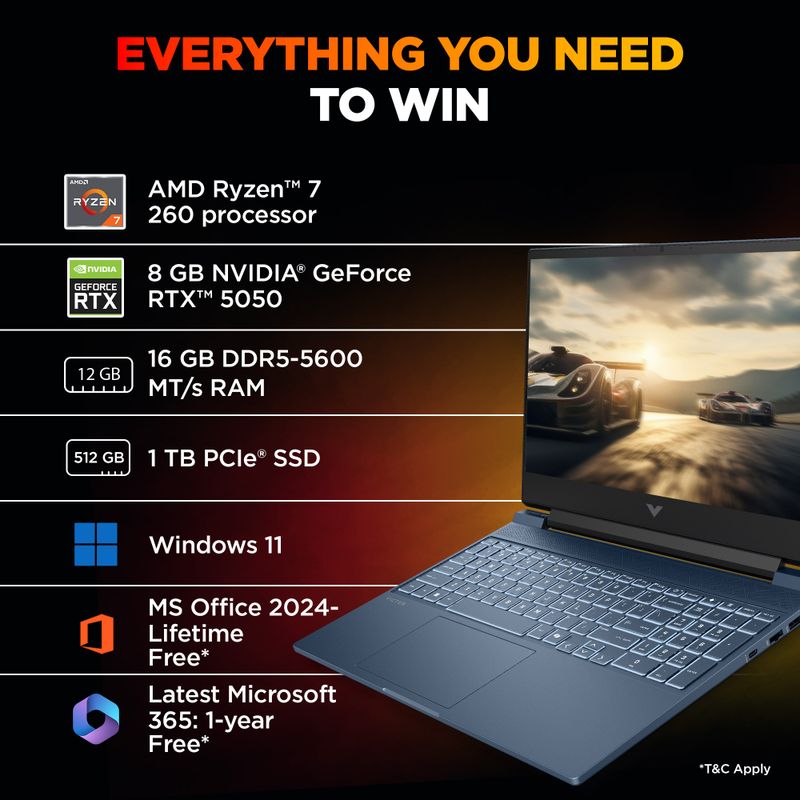 HP Victus AI AMD Ryzen 7 16GB 1TB SSD - Image 3