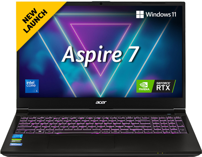 Acer Aspire 7(i5 14th Gen) Intel Core 5 210H - (16 GB/512 GB SSD/Windows 11 Home/6 GB Graphics/NVIDIA GeForce RTX 4050) A715-79G Gaming Laptop 15.6 in