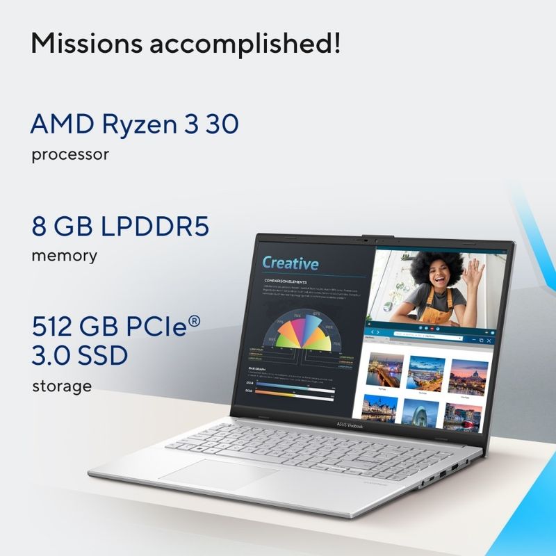 ASUS Vivobook Go 15 AMD Ryzen 3 30 - Image 3