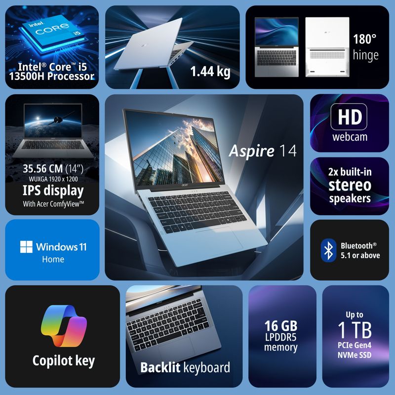 Acer Aspire 14 Intel Core i5 13th Gen - Image 3