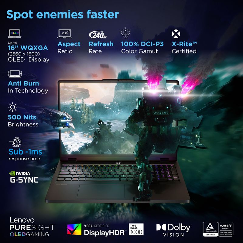 Lenovo Legion Pro 5 WQXGA OLED Intel Core Ultra 9 275HX - 32GB - Image 6