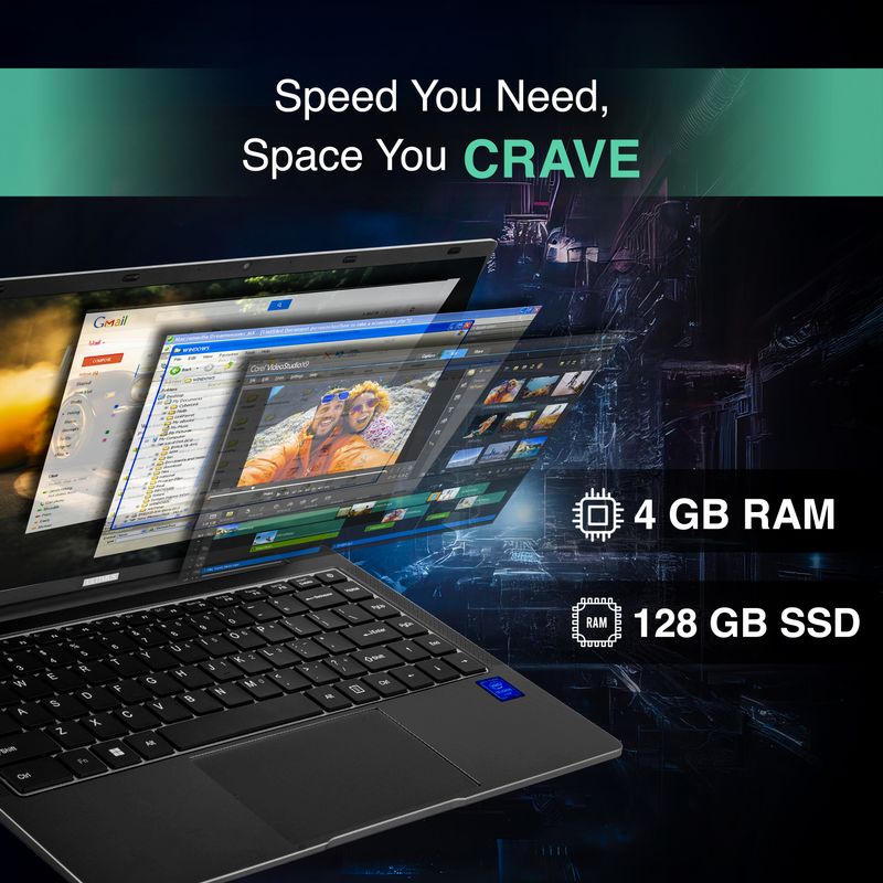 Ultimus APEX Pro Intel Pentium Quad Core N4200 - (4 GB/128 GB SSD...more - Image 4