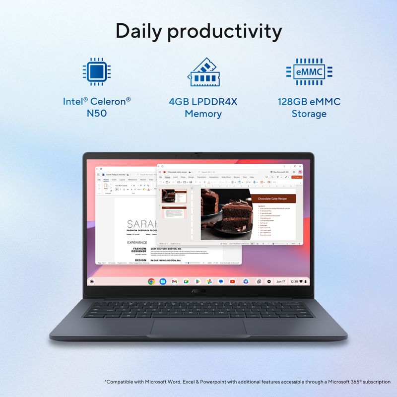 ASUS Chromebook CX14 Celeron Dual Core 4GB/128GB - Image 4