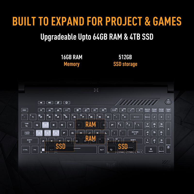 ASUS TUF Gaming F16 2026 Intel Core i5 205H 16GB 512GB SSD - Image 4