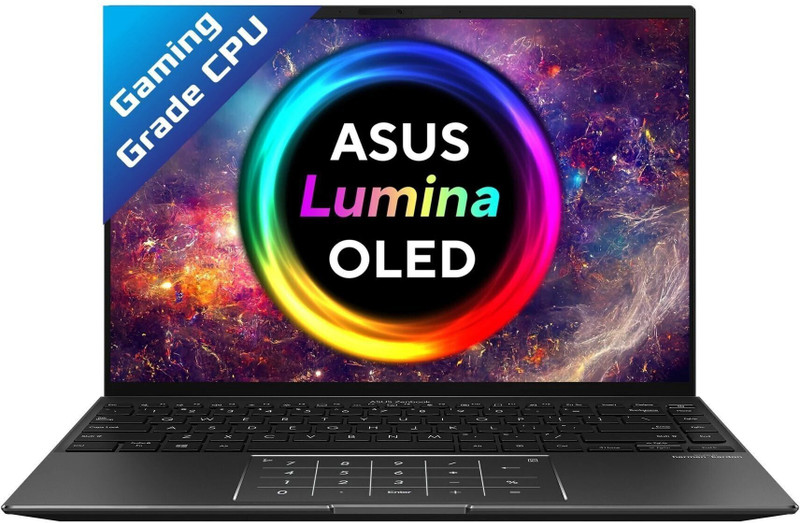 ASUS Zenbook 14X OLED AMD Ryzen 7 Octa Core 5800HS - (16 GB/1 TB SSD/Windows 11 Home) UM5401QA-KM751WS Thin and Light Laptop (14 Inch, Glass Jade Blac