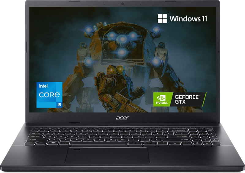 acerAcer Aspire 7 Intel Core i5 12th Gen 1240P - (8 GB/512 GB SSD/Windows 11 Home/4 GB Graphics/NVIDIA GeForce GTX 1650) A715-51G, A715-51G-527C Gamin