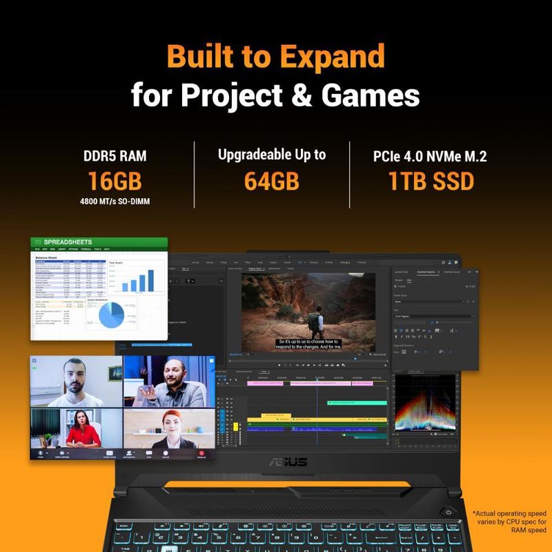 ASUS TUF Gaming A15 2026 AMD Ryzen 7 155 16GB 1TB SSD - Image 4