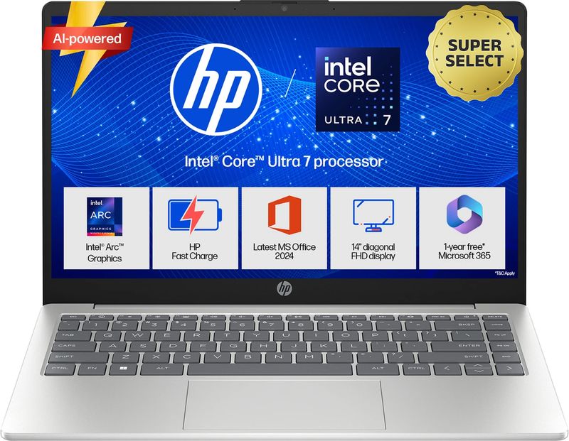HP 14 AI PC Core Ultra 7 24GB/1TB SSD 14-inch - Image 2