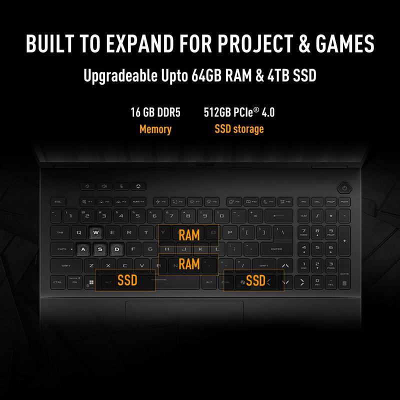 ASUS TUF Gaming A16 (2026) AMD Ryzen 7 260 16GB 512GB - Image 4