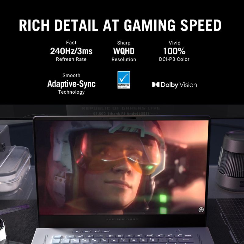 ASUS ROG Zephyrus G15 AMD Ryzen 9 6900HS 16GB 1TB - Image 5