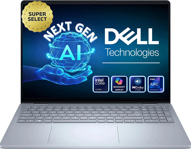 DELL DELL 16 Plus Next Gen AI PC Intel Core Ultra 5 226V - (16 GB/512 GB SSD/Windows 11 Home) DB16250 Thin and Light Laptop (16 Inch, Ice Blue, 1.87 K