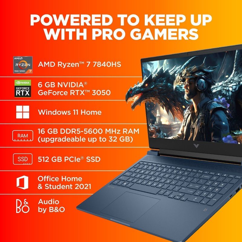 HP Victus AMD Ryzen 7 7840HS 16GB 512GB - Image 4