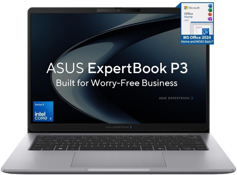 ASUS ExpertBook P3 AI PC IR Cam with 1 Yr ADP Intel Core 5 320 - (16 GB/512 GB SSD/Windows 11 Home) P3406CMABP-LY0124WS Thin and Light Laptop (14 inch, Misty Grey, 1.65 kg, With MS Office) - Image 2