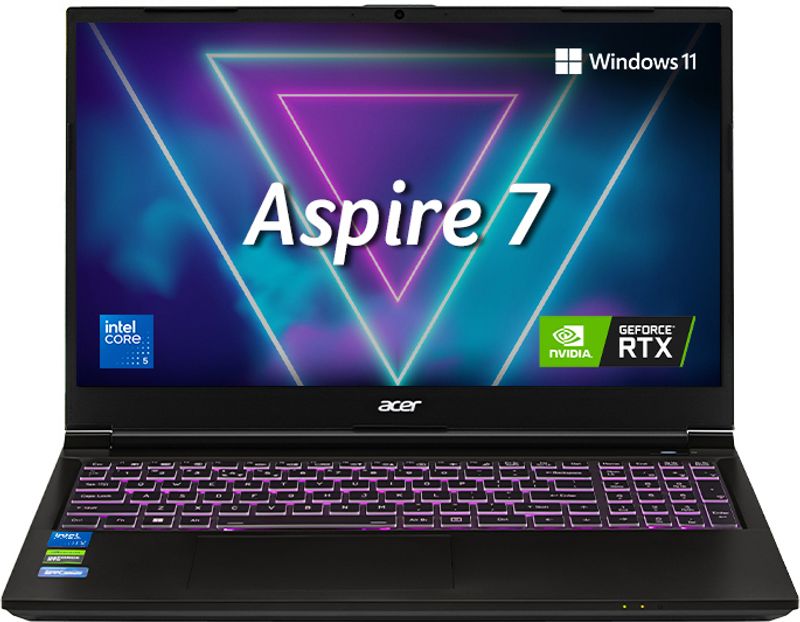 Acer Aspire 7 Intel Core 5 210H - (16 GB/512 GB SSD/Windows 11 Home/4 GB Graphics/NVIDIA GeForce RTX 3050) A715-79G Gaming Laptop (15.6 inch, Flame Black, 1.99 kg)