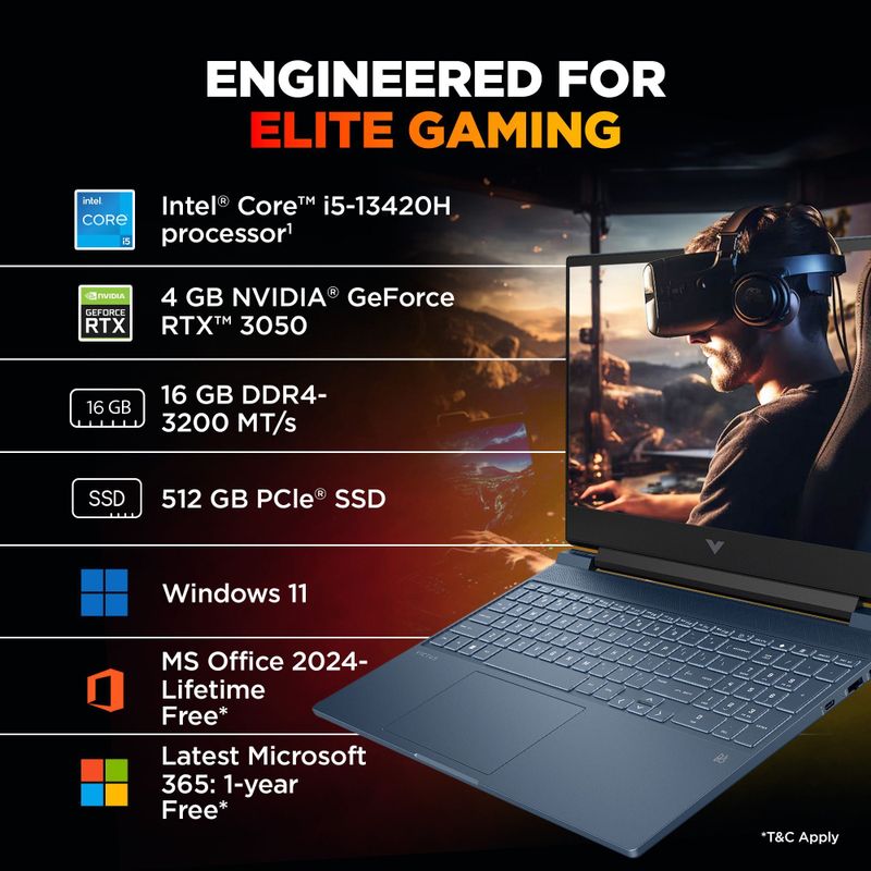 HP Victus Intel Core i5 13th Gen 13420H 16GB 512GB SSD - Image 5