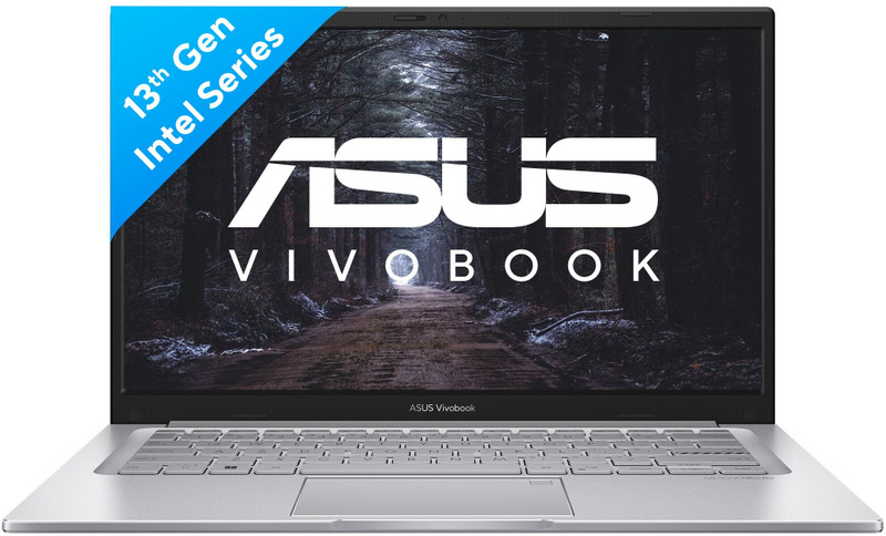ASUS Vivobook 14 (2025) with Office 2024 + M365 Basic* Intel Core i3 13th Gen 1315U - (8 GB/512 GB SSD/Windows 11 Home) X1404VA-NK761WS Thin and Light