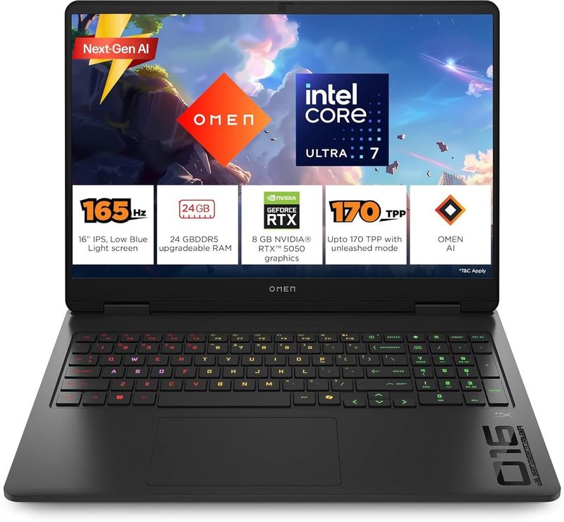 HP OMEN 16 Intel Core Ultra 7 255 H 24GB 1TB SSD - Image 2
