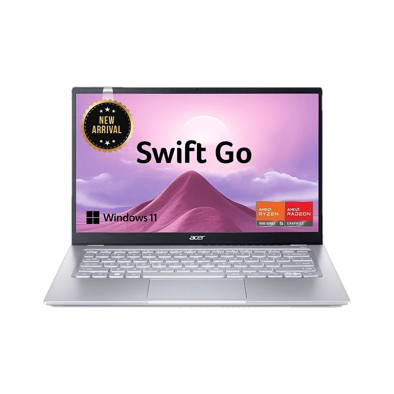 Acer Swift Go 14 Office 2024 + M365 Basic AMD Ryzen 5 Hexa Core 7430U - (16 GB/512 GB SSD/Windows 11 Home) SFG14-41-R6G9 Thin and Light Laptop 14 Inch