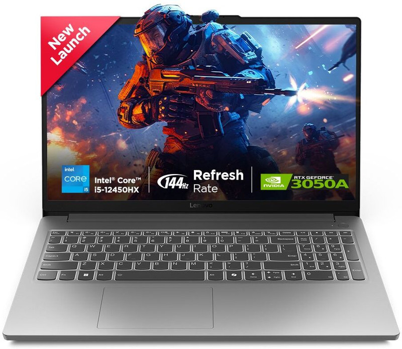 Lenovo LOQ Intel Core i5 12th Gen 12450HX - (16 GB/512 GB SSD/Windows 11 Home/6 GB Graphics/NVIDIA GeForce RTX 3050) 15IAX9 Gaming Laptop 15.6 Inch, L