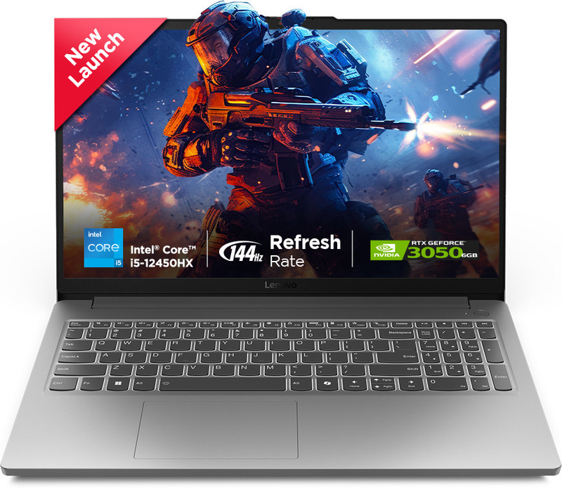 Lenovo LOQ Essential Intel Core i5 12th Gen 12450HX - (12 GB/512 GB SSD/Windows 11 Home/4 GB Graphics/NVIDIA GeForce RTX 2050) 83LK0031IN Gaming Lapto