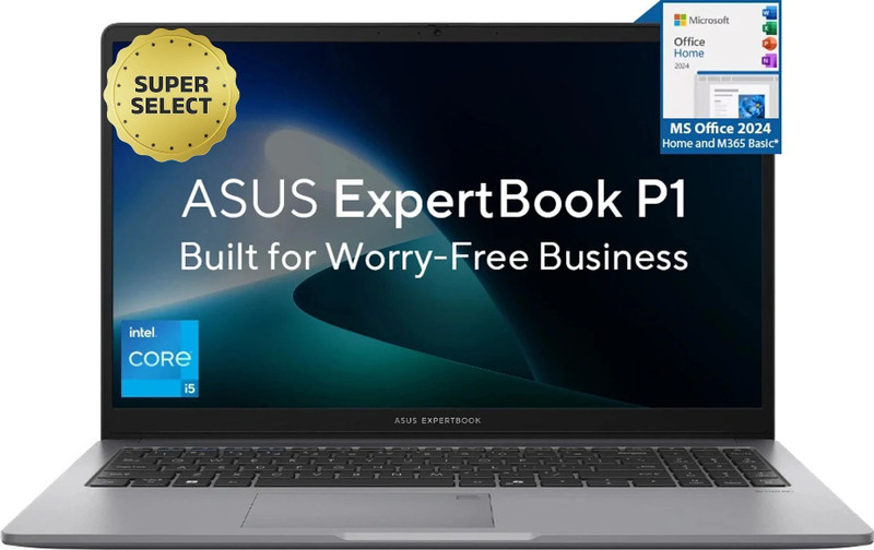 asus expertbook p1 high performance processor intel core i5 13th gen 13420h 16 gb 512 gb ssd windows 11 home p1503cva s70611ws thin light laptop