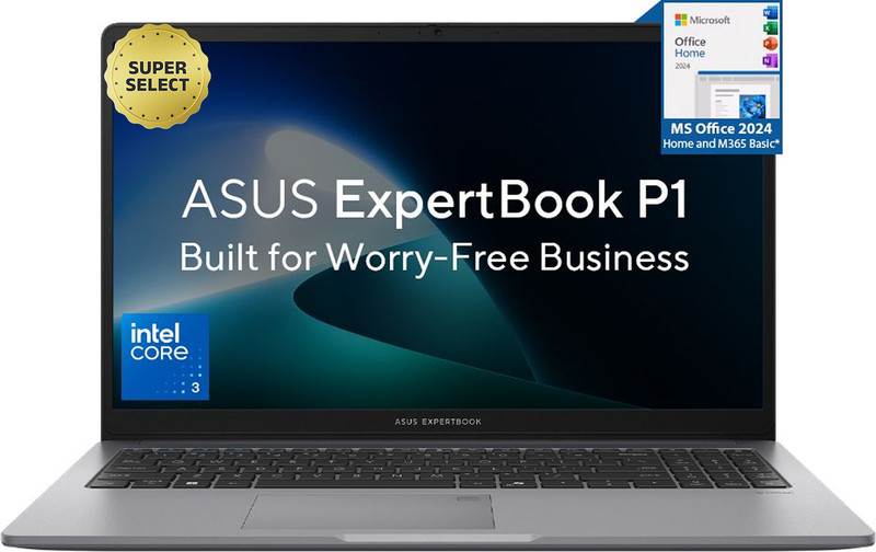 ASUS ExpertBook P1 (i3 14th Gen) with 1 Yr ADP Intel Core 3 14th Gen 100U - (8 GB/512 GB SSD/Windows 11 Home) P1403CVA-S61821WS Thin and Light Laptop 