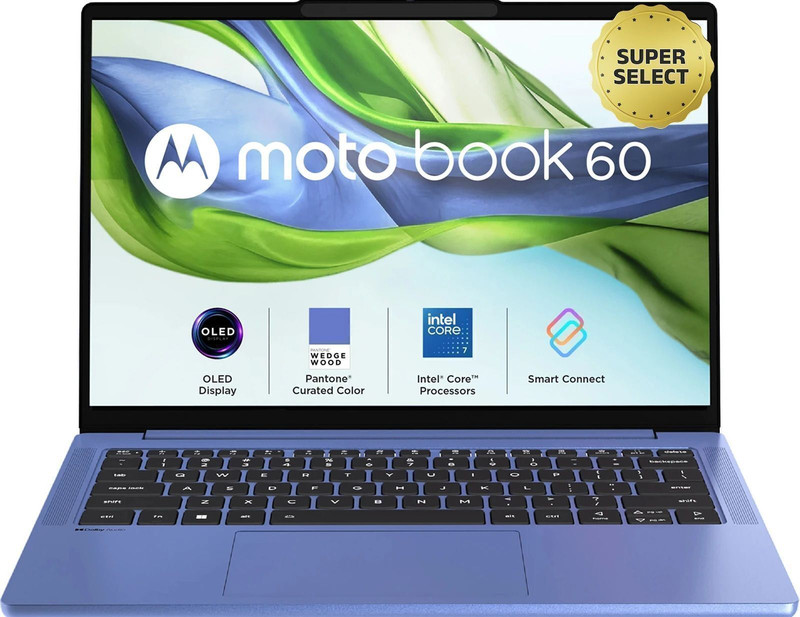 MOTOROLA Motobook 60 Full Metal OLED (i7 14th Gen) Intel Core 7 Series 2 240H - (16 GB/1 TB SSD/Windows 11 Home) 14IRH10R Thin and Light Laptop 14 Inc