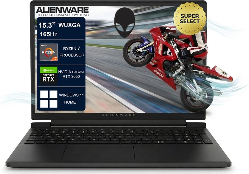 DELL Alienware 15 AMD Ryzen 7 (16 GB/512 GB SSD/RTX 3050) Gaming Laptop