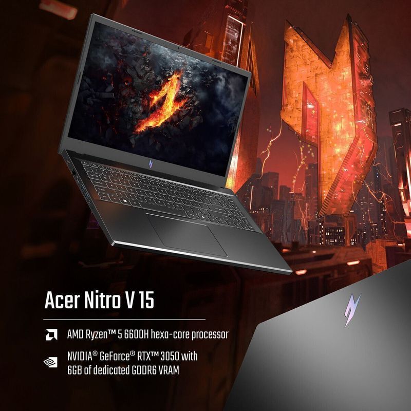 Acer Nitro V Ryzen 5 6600H 16GB 512GB SSD - Image 4