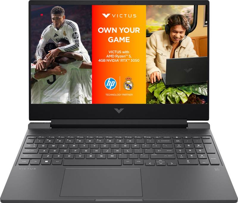 hp victus gaming 15 with backlit amd ryzen 5 hexa core r5 5600h 8 gb 512 gb ssd windows 11 home 4 graphics nvidia geforce rtx 3050 15 fb0180ax laptop