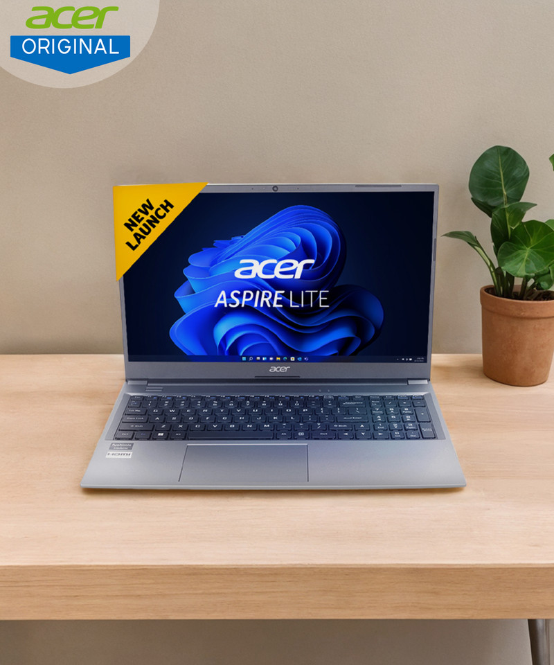 Acer Aspire Lite Intel Core i3 12th Gen 1215U - (8 GB/512 GB SSD/Windows 11 Home) AL15-52 Thin and Light Laptop 15.6 Inch, Steel Gray, 1.60 kg