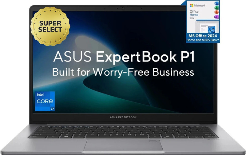 ASUS Expertbook P1 High-performance processor with 1 Yr ADP Intel Core i7 13th Gen 13620H - (32 GB/512 GB SSD/Windows 11 Home) P1403CVA-S60940WS Thin and Light Laptop
