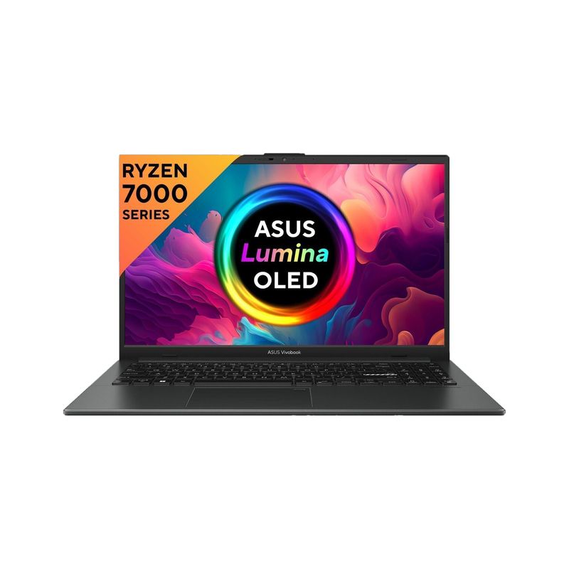 ASUS Vivobook Go 15 OLED, with Backlit Keyboard, AMD Ryzen 3 Quad Core 7320U - (8 GB/512 GB SSD/Windows 11 Home) E1504FA-LK322WS Thin and Light Laptop