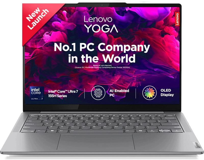 Lenovo Yoga Slim 7 WUXGA OLED AI PC with 1Yr ADP Intel Core Ultra 7 155H - (32 GB/1 TB SSD/Windows 11 Home) 14IMH9 Thin and Light Laptop 14 Inch, Luna