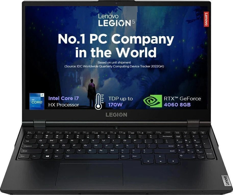 Lenovo Legion 5 Intel Core i7 13th Gen 13650HX - (24 GB/512 GB SSD/Windows 11 Home/8 GB Graphics/NVIDIA GeForce RTX 4060) 15IRX9 Gaming Laptop 15.6 In