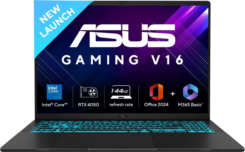 Asus Gaming V16 2025 Office 2024 + M365 Basic*, Ai Pc, I7 14th Gen Intel Core 7 240h - 16 Gb/512 Gb Ssd/Windows 11 Home/6 Gb Graphics/Nvidia Geforce R