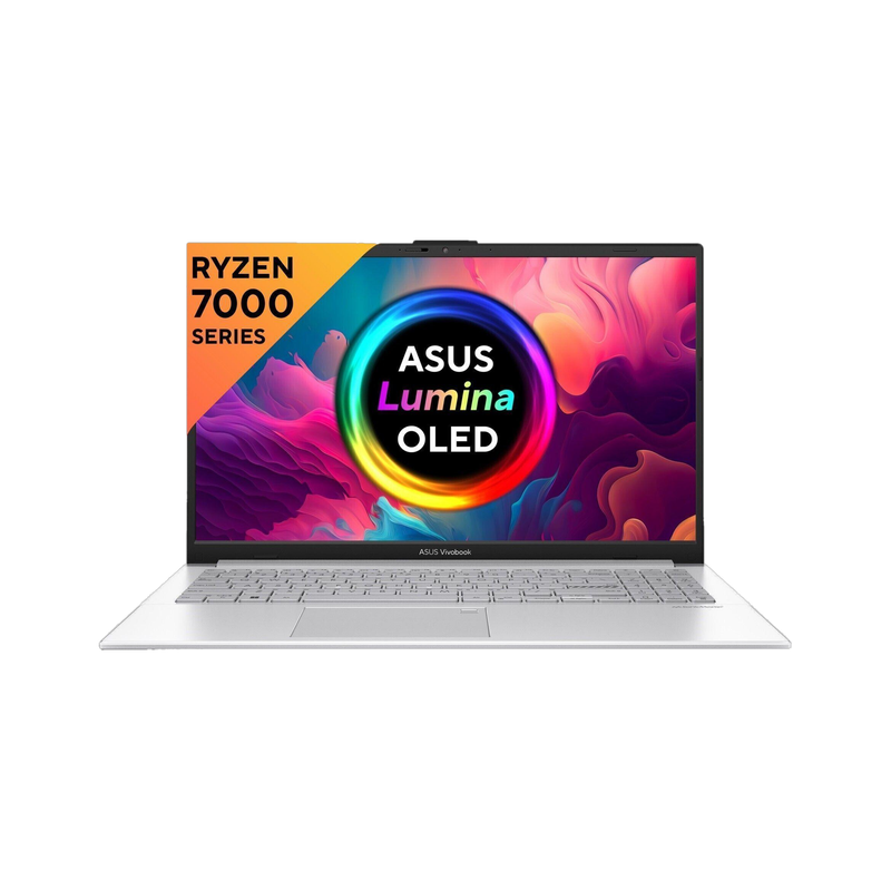 ASUS Vivobook Go 15 OLED AMD Ryzen 3 Quad Core 7320U - (8 GB/512 GB SSD/Windows 11 Home) E1504FA-LK321WS Thin and Light Laptop 15.6 Inch, Cool Silver,