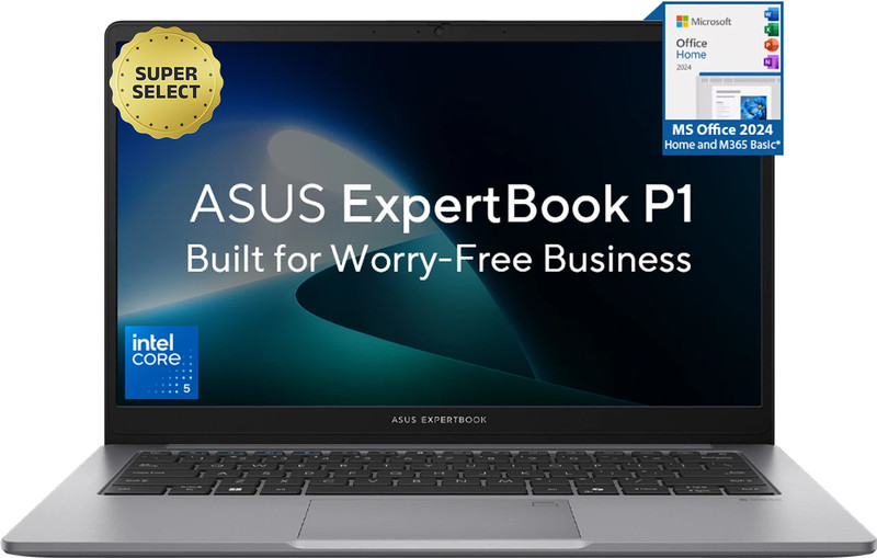 ASUS ExpertBook P1 with 1 Yr ADP (i5 14th Gen) Intel Core 5 210H - (16 GB/512 GB SSD/Windows 11 Home) P1403CVA-S61565WS / P1403CVAYB-S62423WS Laptop 1