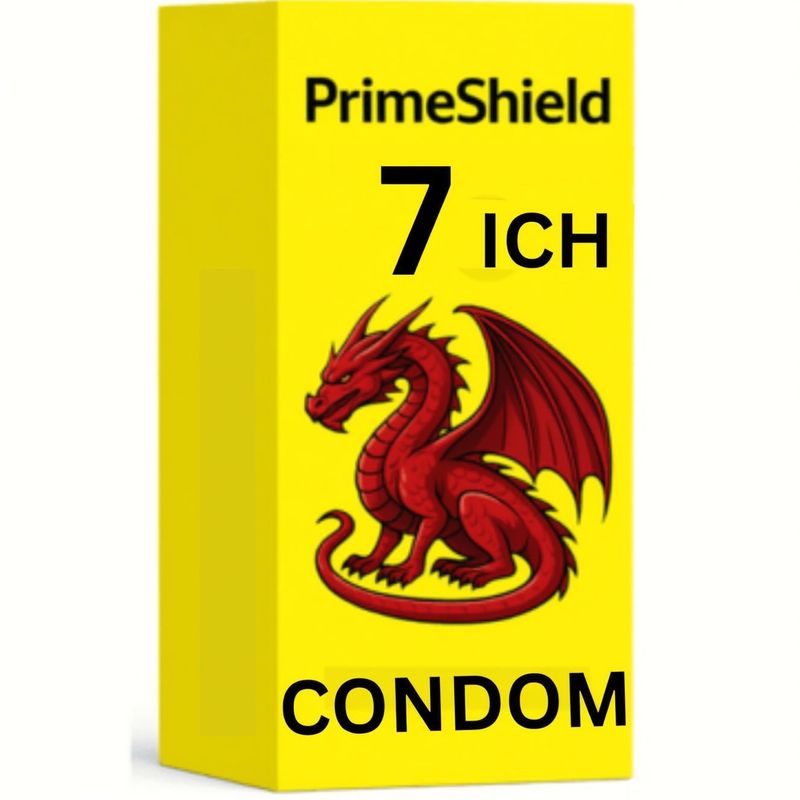 PrimeShield Real Skin 7ich Dotted Dra-Gon Condoms Condom deal from flipkart