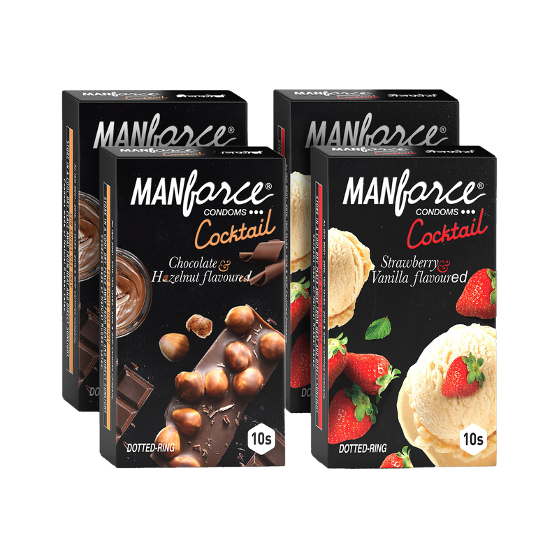 MANFORCE Cocktail Combo Pack (Hazelnut, Chocolate, Strawberry) - Image 2