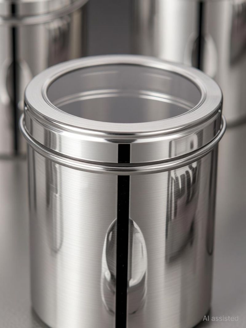 STEEPLE Steel Utility Container 1000 ml (Pack of 12, Silver) - Image 6